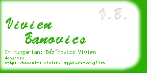 vivien banovics business card